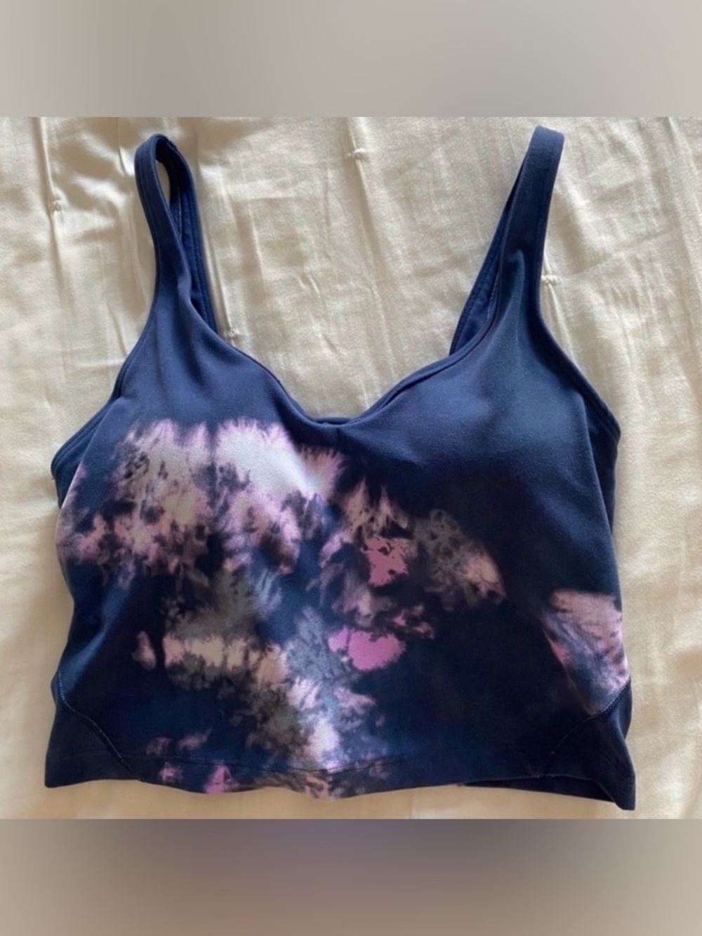 Lululemon Align Tank Top Size 8 Circulate Tie Dye Mineral Blue